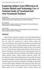 Exploring subject area differences in teacher beliefs and technology use: A national study of vocational and non-vocational teachers